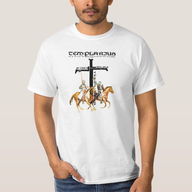 Camiseta Templario ego Sum Templarius Shirt Nr. 0815122013 (Anverso)