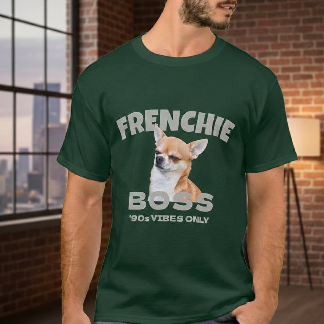 Camiseta Template Men's T-Shirts Pet Puppy Custom Frenchie  (Subido por el creador)