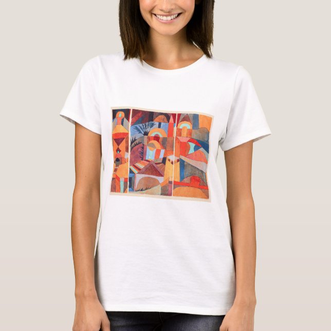 Camiseta Temple Gardens (1920) by Paul Klee (Anverso)