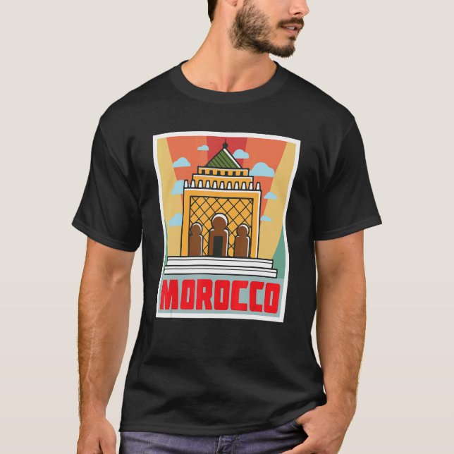 Camiseta Temple Marruecos Souvenir Africano Marroquíes Gibr (Anverso)