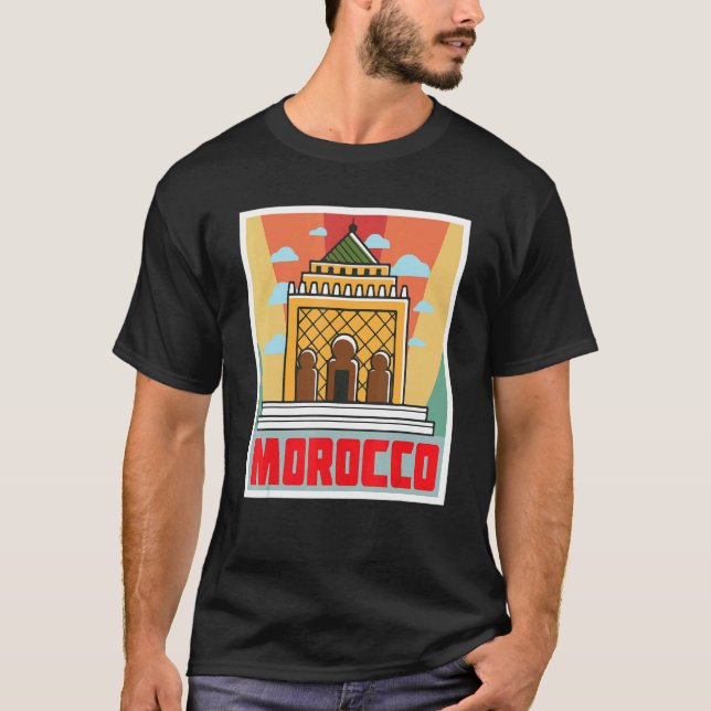Camiseta Temple Morocco African Souvenir Moroccans Gibralta (Anverso)