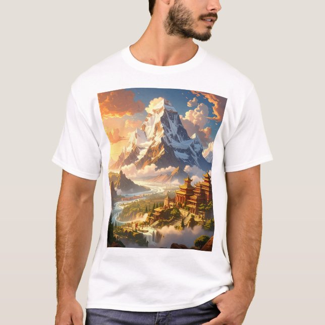 Camiseta Temple of Tranquil Peaks (Anverso)