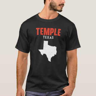Camiseta Temple Texas Estados Unidos América Viajes Textos