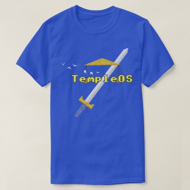 Camiseta TempleOS nuevo (Diseño del anverso)