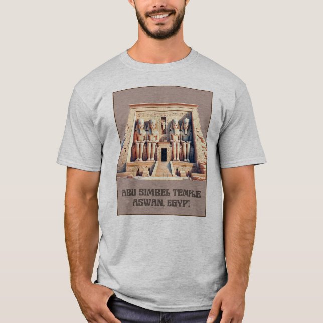 Camiseta Templo Abu Simbel en Aswan, Egipto (Anverso)