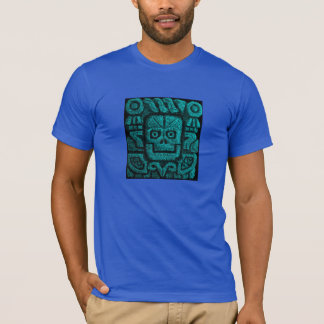 Camiseta Templo azteca para hombre que talla diseño de la