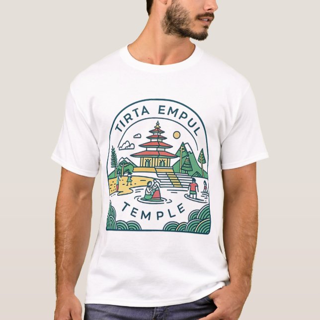 Camiseta Templo Bali Tirta Empul (Anverso)