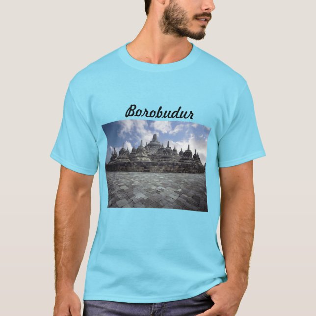 Camiseta Templo Borobudur, Magelang, Java Central, Indonesi (Anverso)
