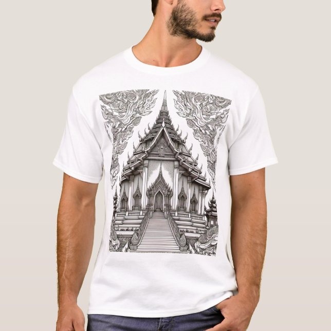 Camiseta Templo Budista (Anverso)