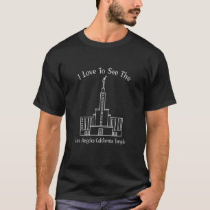 Camiseta Templo Ca De Los Ángeles, Me Encanta Ver Mi Templo