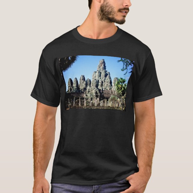 Camiseta Templo de Bayon en Angkor, Camboya (Anverso)