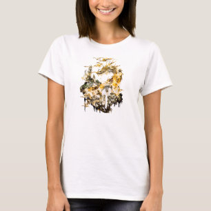 Camiseta Templo de dragón de majestuosa mitología asiática 