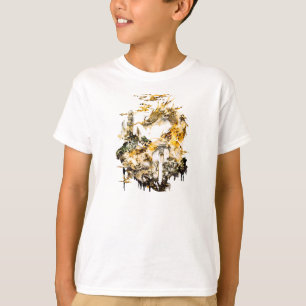 Camiseta Templo de dragón de mitología asiática majestuosa 