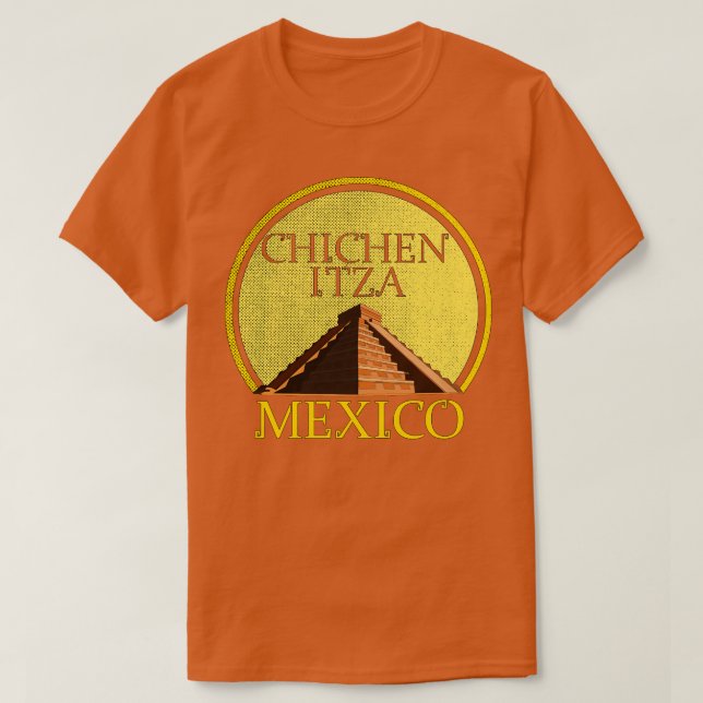 Camiseta Templo de Kukulcn El Castillo Chichen Itza México (Diseño del anverso)