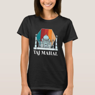 Camiseta Templo de la Vintage del Taj Mahal en la India