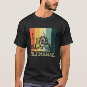 Camiseta Templo de la Vintage del Taj Mahal en la India de 