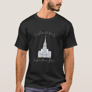Camiseta Templo De Manaus Brasil Eu Gosto De Ver Portugués