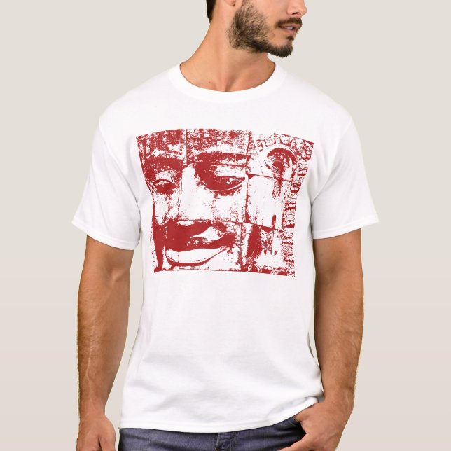 Camiseta Templo de piedra de Bayon de la cara del Khmer…, (Anverso)