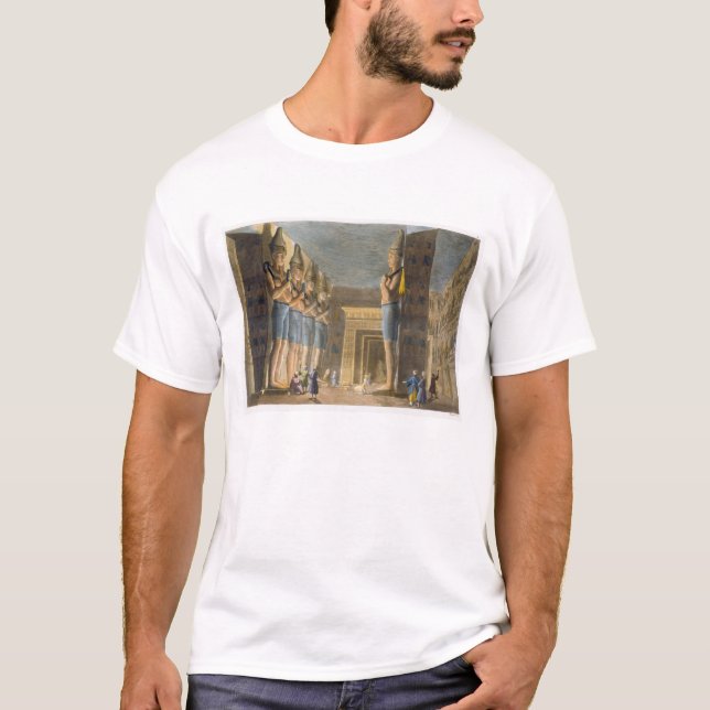 Camiseta Templo de Ramesses II (1279-13 A.C.) Abu Simbel, (Anverso)