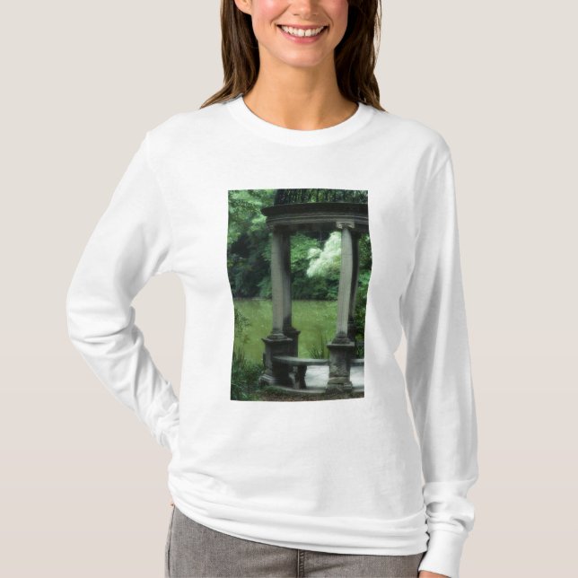 Camiseta Templo del amor en los jardines viejos de Westbury (Anverso)