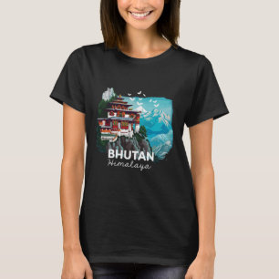 Camiseta Templo del Himalaya de Bután traje de senderismo b