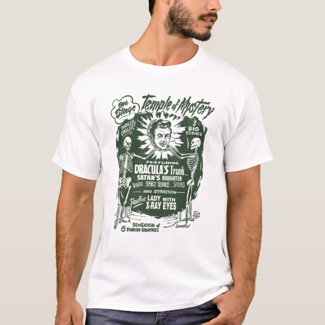 Camiseta Templo del poster de la demostración del espectro (Anverso)