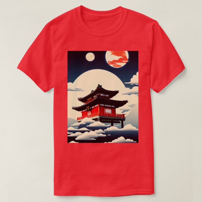 Camiseta Templo en el cielo (Diseño del anverso)