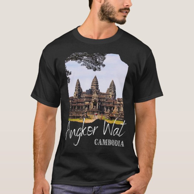 Camiseta Templo histórico de Angkor Wat Khmer Camboya 1 (Anverso)