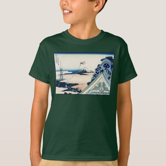 Camiseta Templo Honganji Vista de madera japonesa del monte (Anverso)