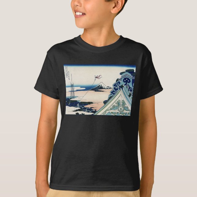 Camiseta Templo Honganji Vista de madera japonesa del monte (Anverso)