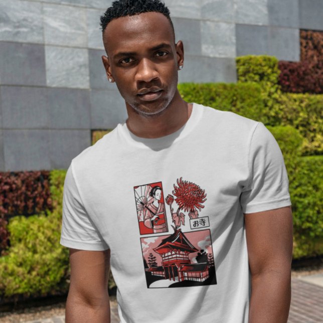Camiseta Templo japonés Geisha (Subido por el creador)
