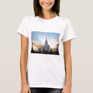 Camiseta templo mormón de Oquirrh Mountain Utah de la Igles
