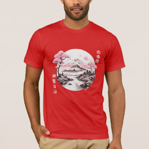 Camiseta Templo sagrado en un paisaje de río bendecido