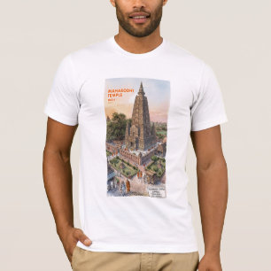 Camiseta Templo sagrado Mahabodhi Bodh Gaya India Arquitect