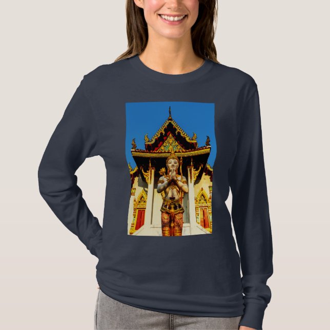 Camiseta Templo Tailandés Y Buda 1102 (Anverso)