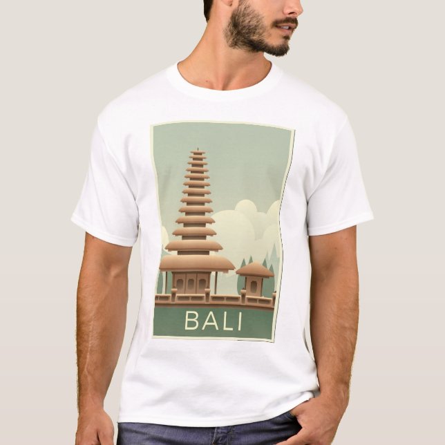 Camiseta Templo tradicional de Bali (Anverso)