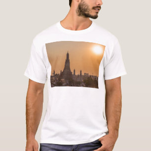 Camiseta Templo Wat Arun Bangkok Tailandia al atardecer