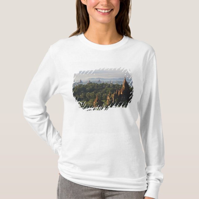 Camiseta Templos al amanecer, Bagan, Myanmar (Anverso)