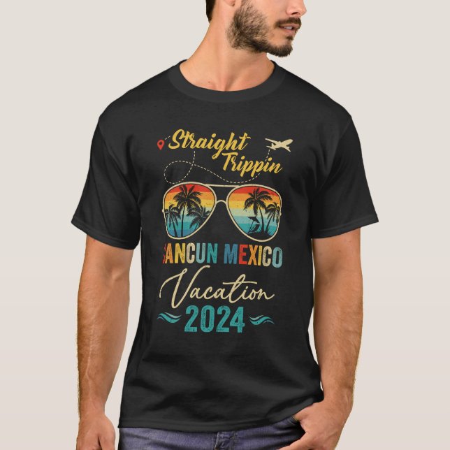 Camiseta Temporada 2024 de la familia Trippin Cancún México (Anverso)