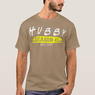 Camiseta Temporada 45 De Hubby Est 1977 Matrimonio 45ª Boda