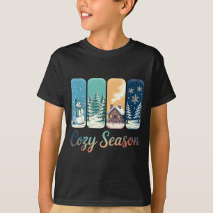 Camiseta Temporada Acogedora Cabaña De Invierno Hombre De N