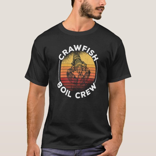 Camiseta Temporada Crawfish Bot Crew Crawfish Cajun (Anverso)