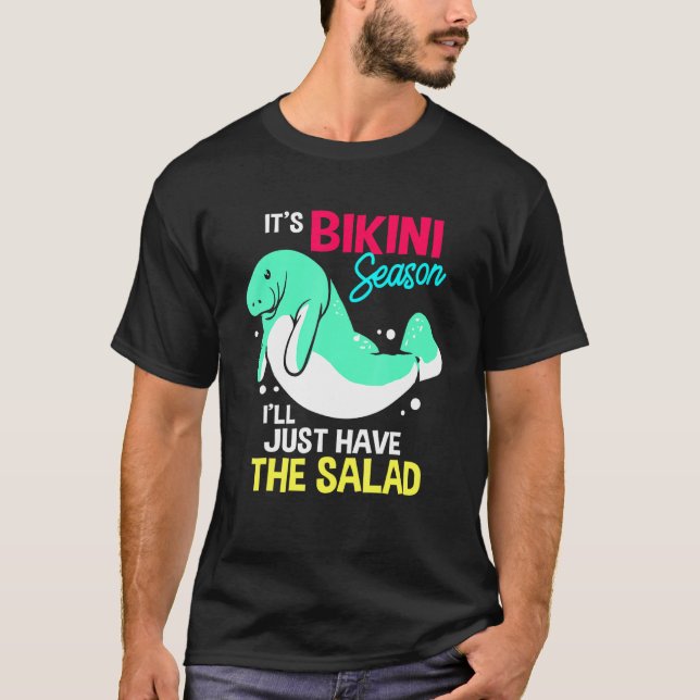 Camiseta Temporada de Bikini de verano Manatee (Anverso)