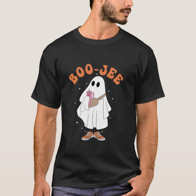Camiseta Temporada de Boo Jee Spooky Ghost Boujee Halloween (Anverso)