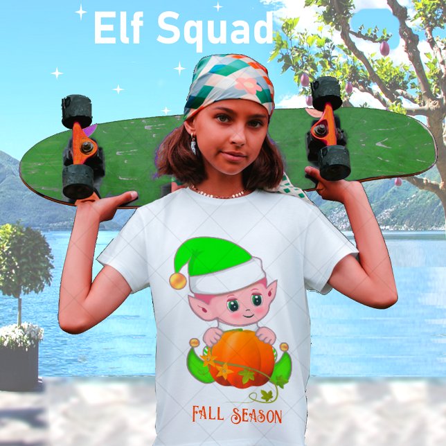 Camiseta Temporada de Caída del Elf y la Calabaza (Subido por el creador)