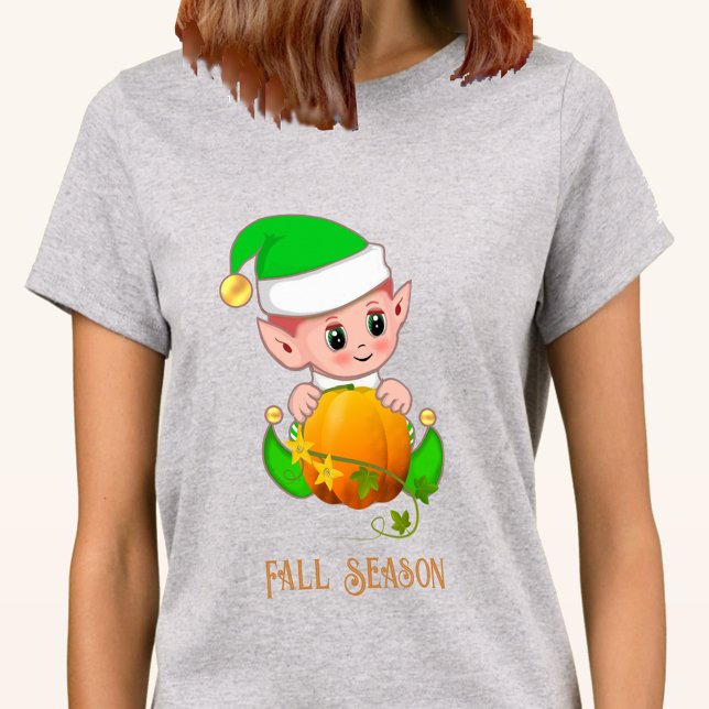 Camiseta Temporada de Caída del Elf y la Calabaza (Subido por el creador)