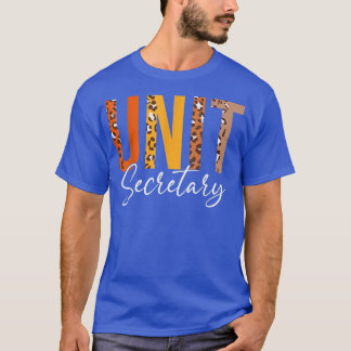 Camiseta Temporada de Caída Retro Secretario de la Unidad L