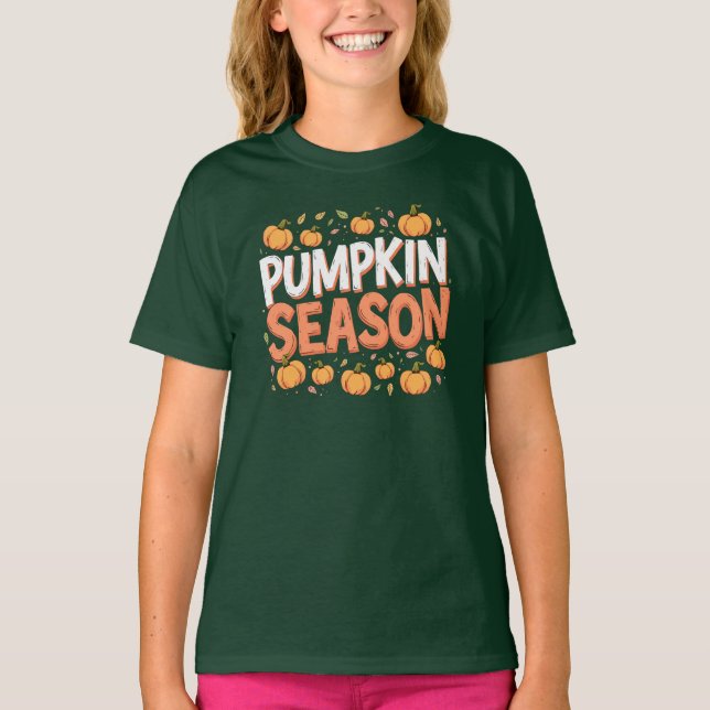Camiseta Temporada de calabaza (Anverso)