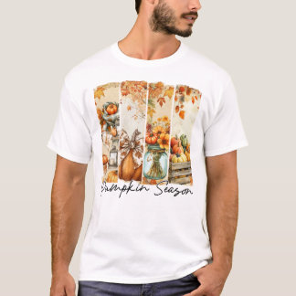 Camiseta Temporada de calabaza Cae Sale Coquette Bow