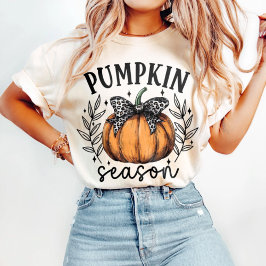 Camiseta Temporada de calabaza de Coquette otoño
